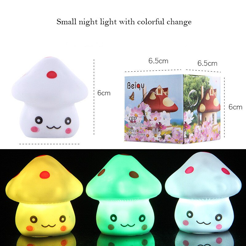 heißer Bunte Pilz Licht Spielzeug freundlicher Licht Spielzeug freundlicher Nacht Farbe Licht Spielzeug freundlicher Schutz Lichtquelle Spielzeug