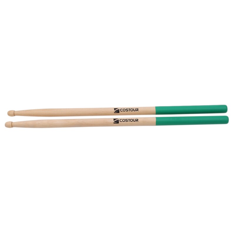 Drums Sticks Voor Kinderen Anti Slip Draagbare Drumsticks 7A Maple Hout Voor Elektronische Jazz Drum Kit Drummer Pro Unisex: Green