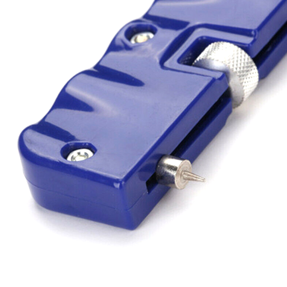 Kellosepän takakotelon ruuvit lisävarusteet kannenpoistaja akunavaaja kannettava puristin helppokäyttöinen säädettävä kellonkorjaustyökalu