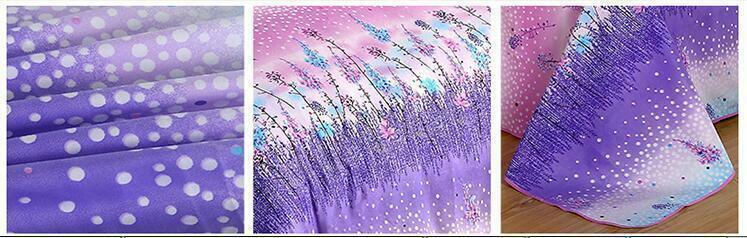 Paarse lavendel comfort dekbedovertrek voor tweepersoons bloemen  x7