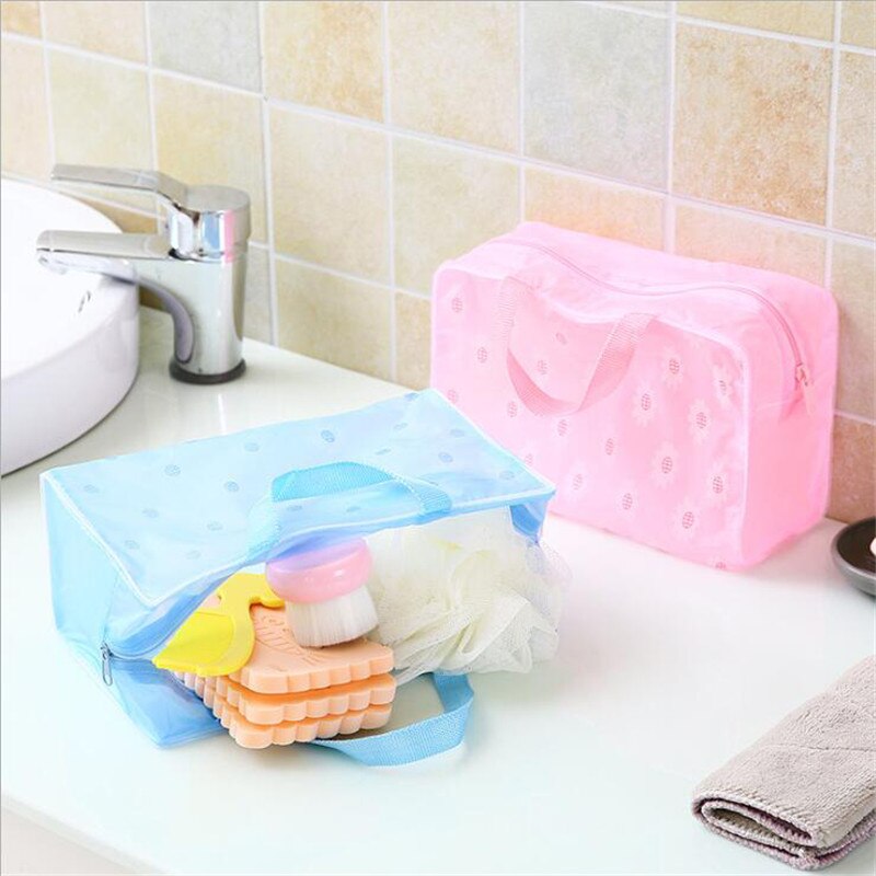 Women Girl Travel Cosmetics Organizer Bags Waterproof Bathroom Wash Bags Storage Bag for Shampoo Bathing Makeup Tool