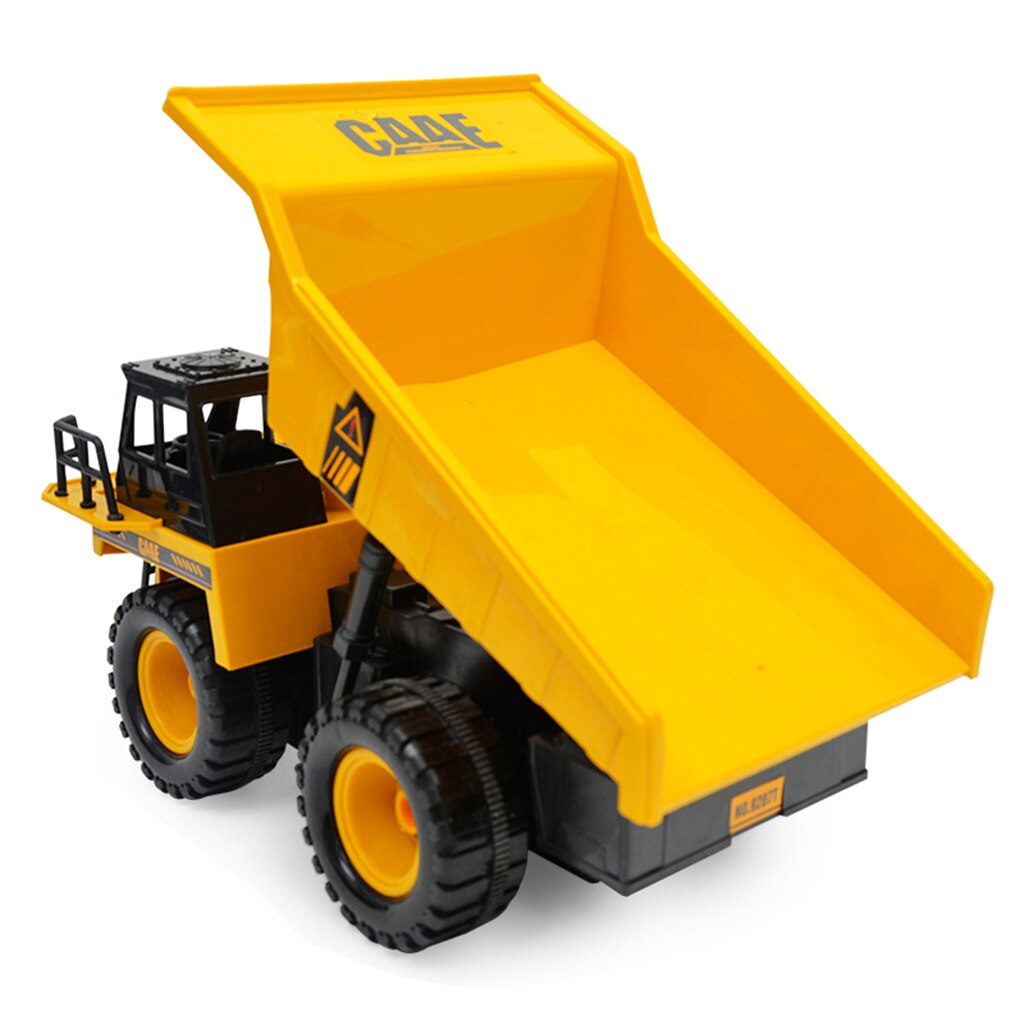 2.4G Dumper 4 Wheel Driver Bouw Voertuig Techniek Auto Met Geluid 15M Afstandsbediening Afstand Voor Kinderen Jongen auto Speelgoed