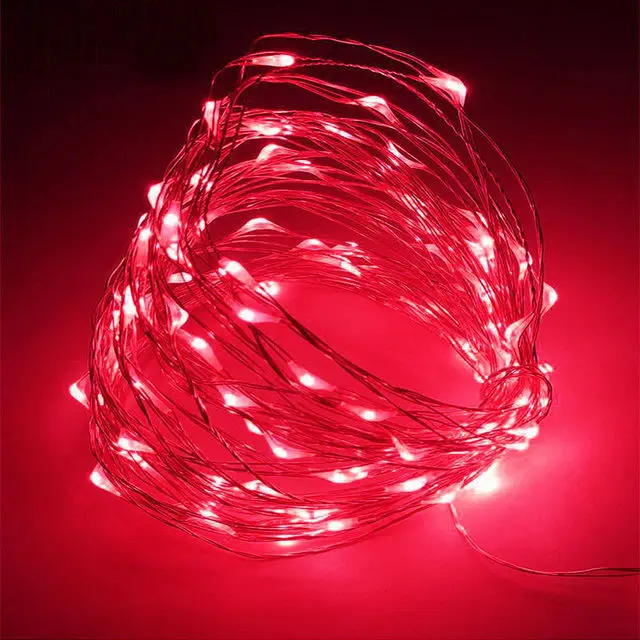 10/20/30M USB LED String Lights Copper Silver Wire Garland Light Waterproof Fairy Lights For Christmas Wedding Party Decoration