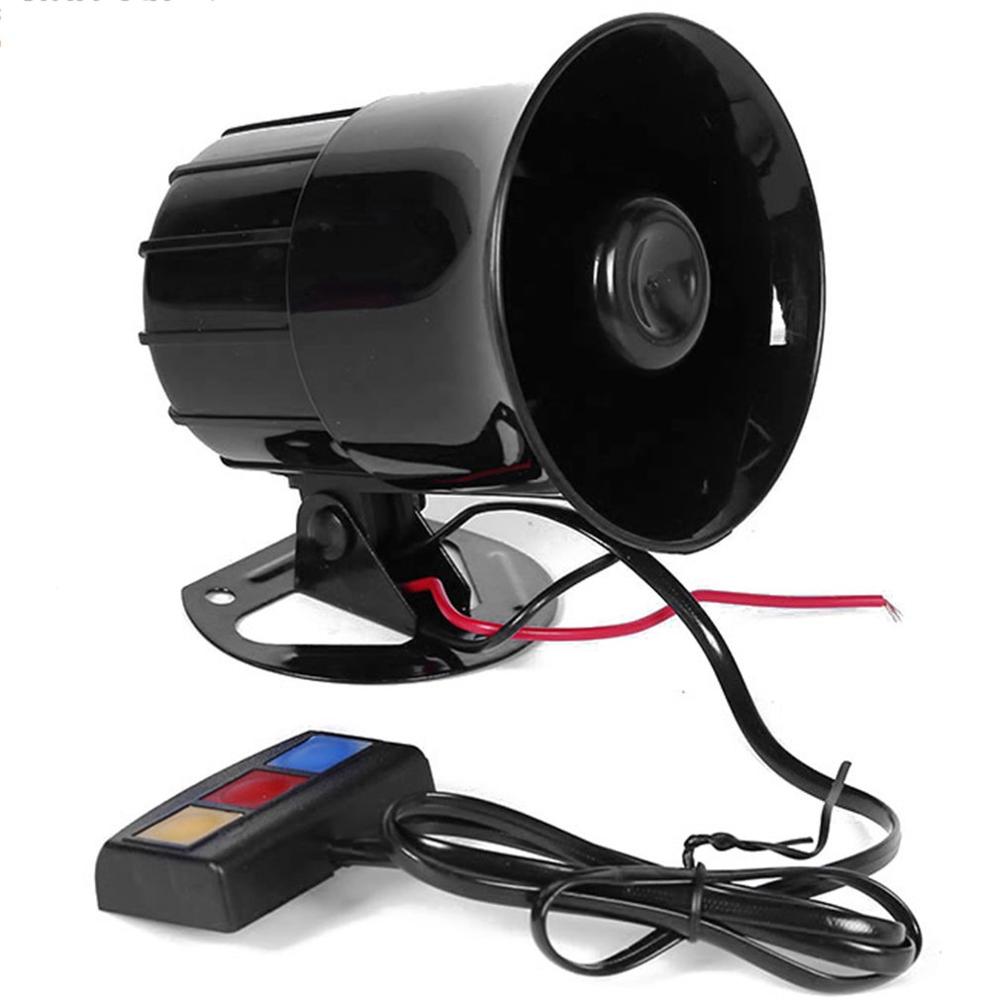 Praktisk motorsykkel bil alarm sirene 3 tone horn høyttaler auto alarm politi brannmenn ambulanse 3 lyd bil horn
