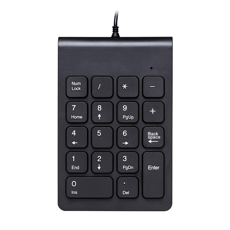 Wired Mini USB Numeric Keypad Numpad 18 Keys Digital Keyboard For IMac/MacBook Air/Pro Laptop PC Notebook Desktop: Default Title