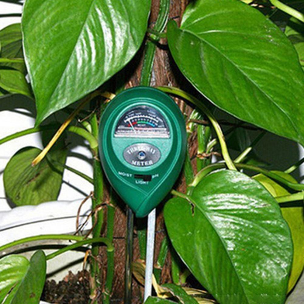 3 In 1 PH Meter Soil Moisture Monitor PH Tester Temperature Measurement Analysis Acidity Alkali Test Tool For Garden Plant