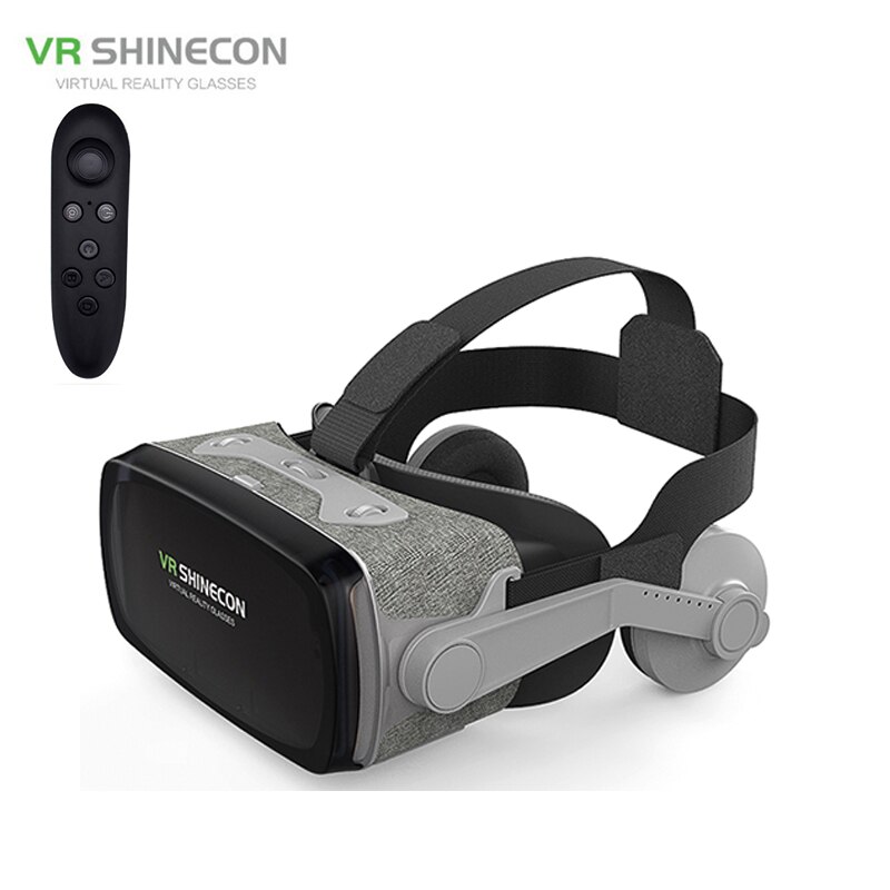 Game Liefhebbers Vr Shinecon Vr Virtual Reality Bril 3D Bril Google Kartonnen Vr Headset Doos Voor 4.0-6.53 inch Smartphone: G07E with Black