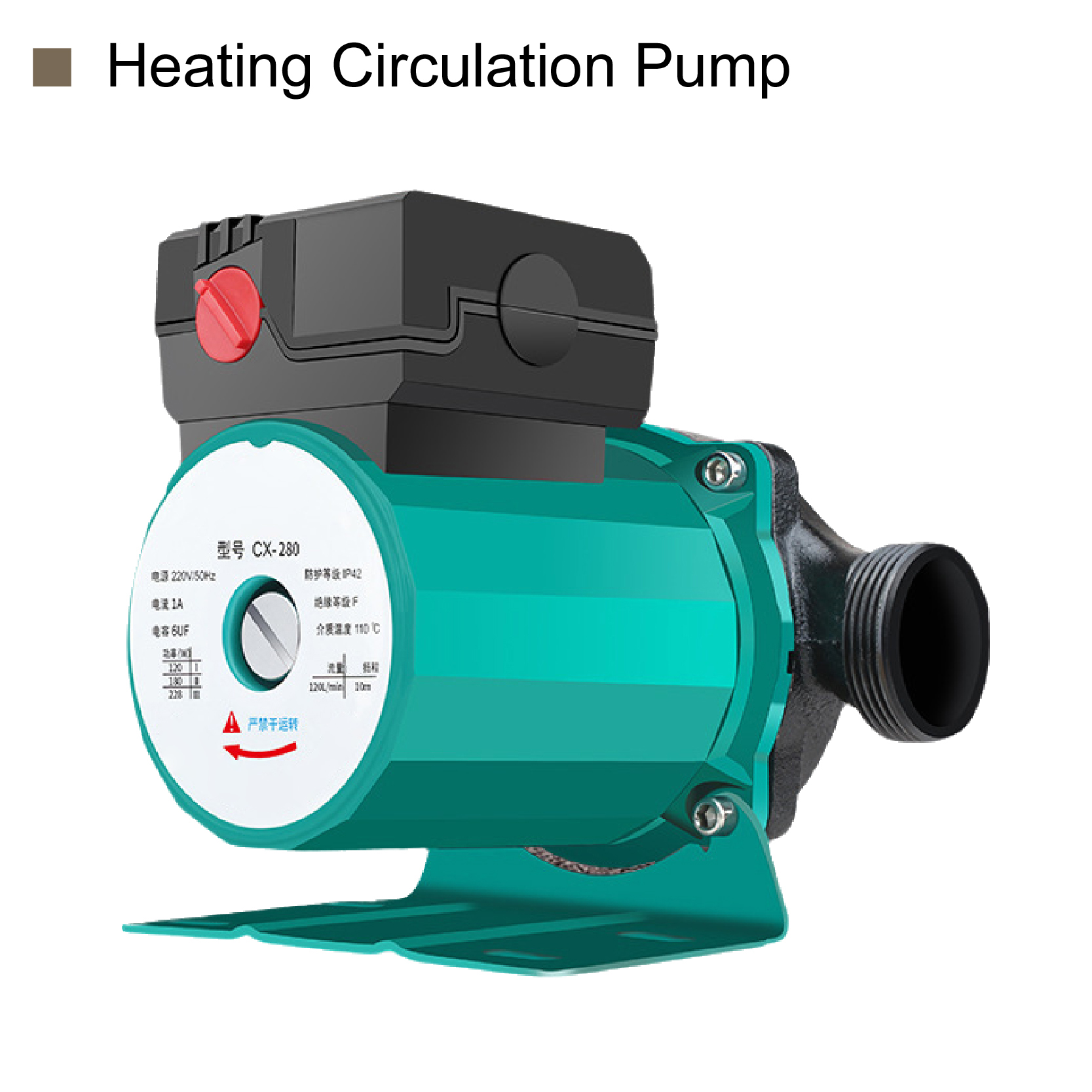 220v säädettävänopeuksinen lämmityspumppu 100-325w 3/4 " 1 " lämminvesivaraajan kiertovesipumppu lattialämmitykseen märkämoottoripumppu