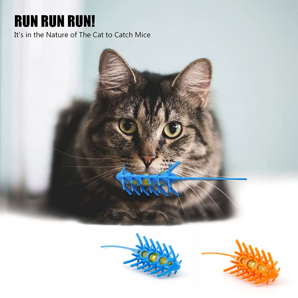 Souris électronique mobile à 360 ° pour chat, jouet interactif et automatique pour l&#39;intérieur, jeu de Rat et de chaton