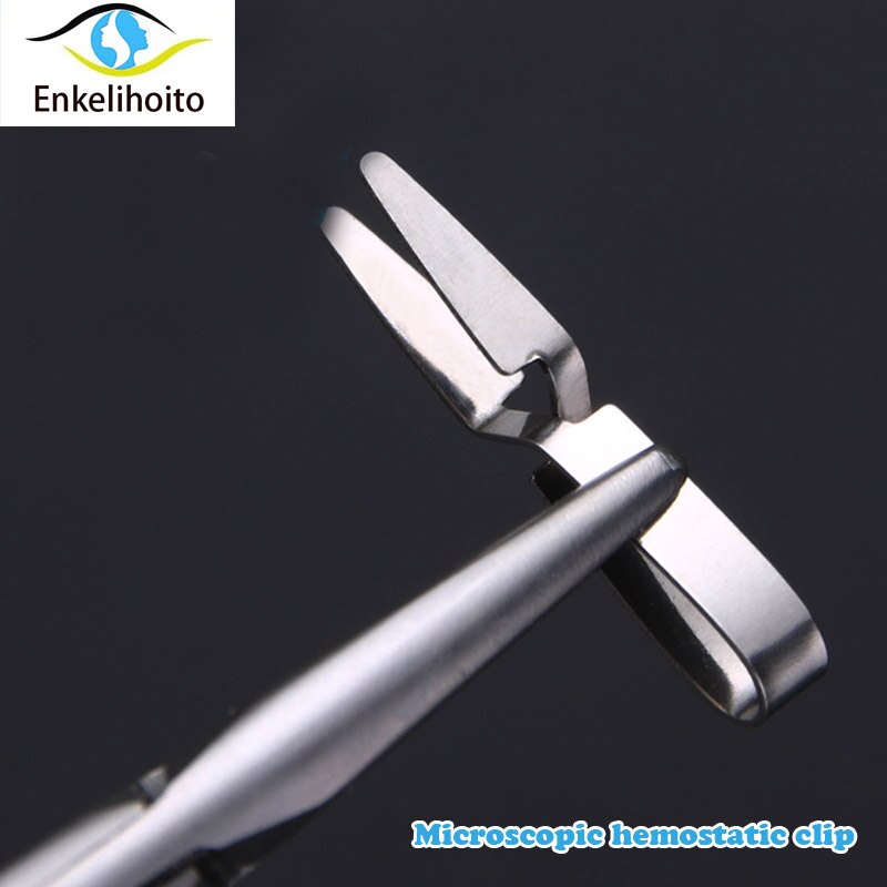 Microscopic hemostatic vein clip small vessel clip arterial pet experiment closed device temporary blocking clip