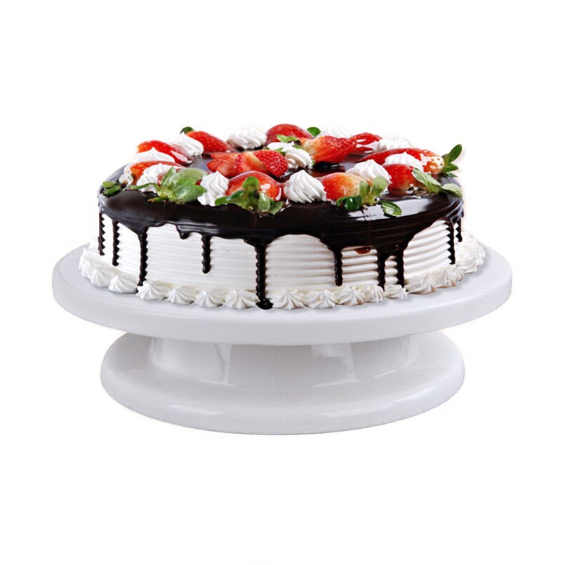 Plastic Cake Turntable Rotating Cake Stand Round DIY Pedestal Swivel Cake Decorating Turntable Useful Baking Pastry Tools
