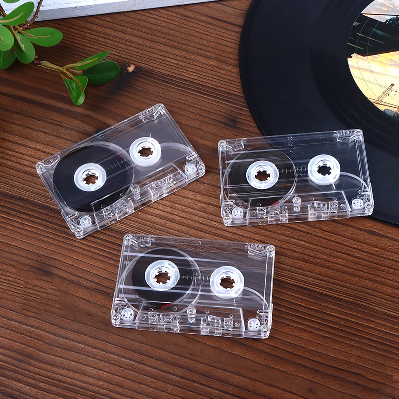 Standard Cassette Player, Ideal for Speech and Music Recording, With 45/60/90 Minutes Magnetic Tape, Clear Storage Container