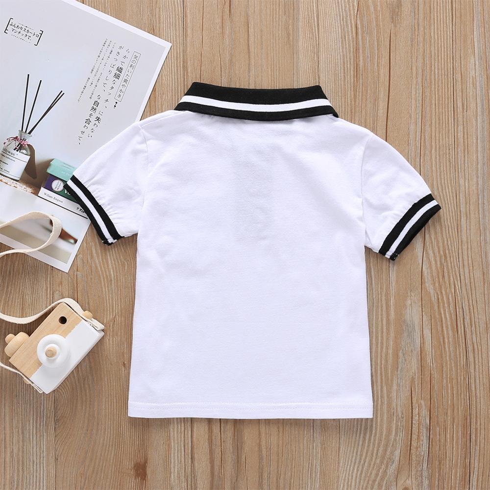 Sommer Kinder Jungen T-shirt Kurzarm Herren Revers Baby Mädchen T-shirts Baumwolle Kinder T-shirt Oansatz T Tops Junge 9M-5Y