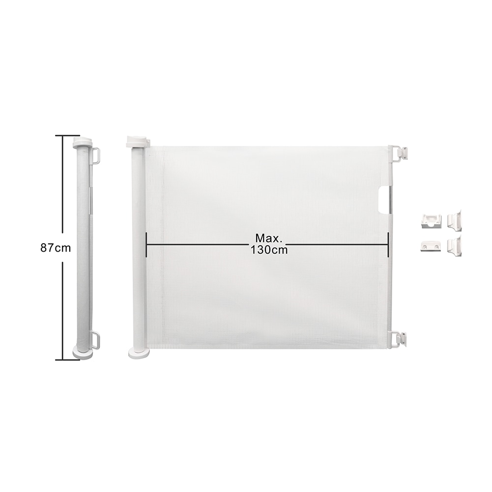 Retractable Baby Gate Pet Stair Gate Dog Safety Barrier Extendable Safety Gate For Indoors And Outdoors