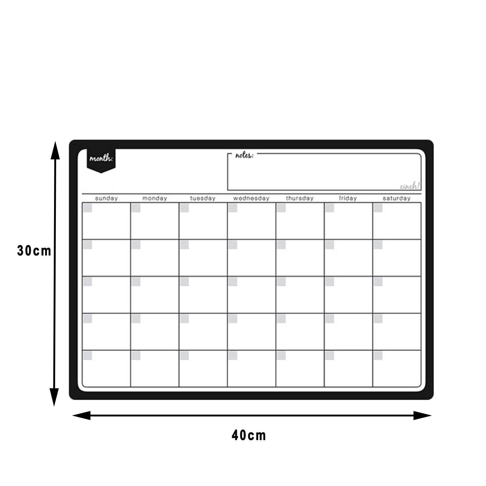 Refrigerator Magnetic Calendar Weekly Monthly Planner Erasable Time Schedule Agenda Fridge Sticker Whiteboard Calendar Sticker