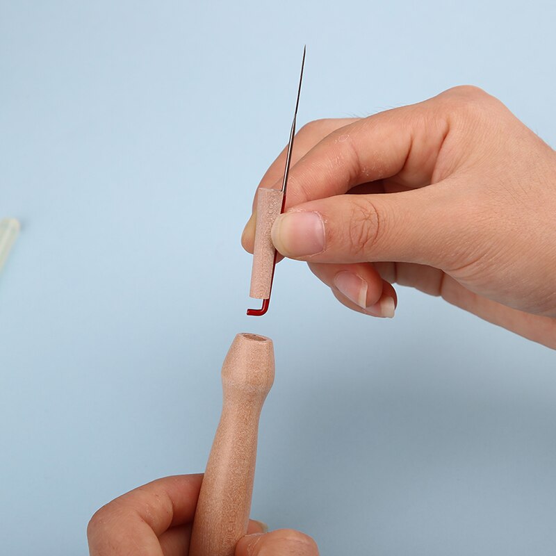 Imzay ull filtenåler trehåndtak verktøy toving nål gjør-det-selv-verktøy tilbehør for sying håndlaget arbeid