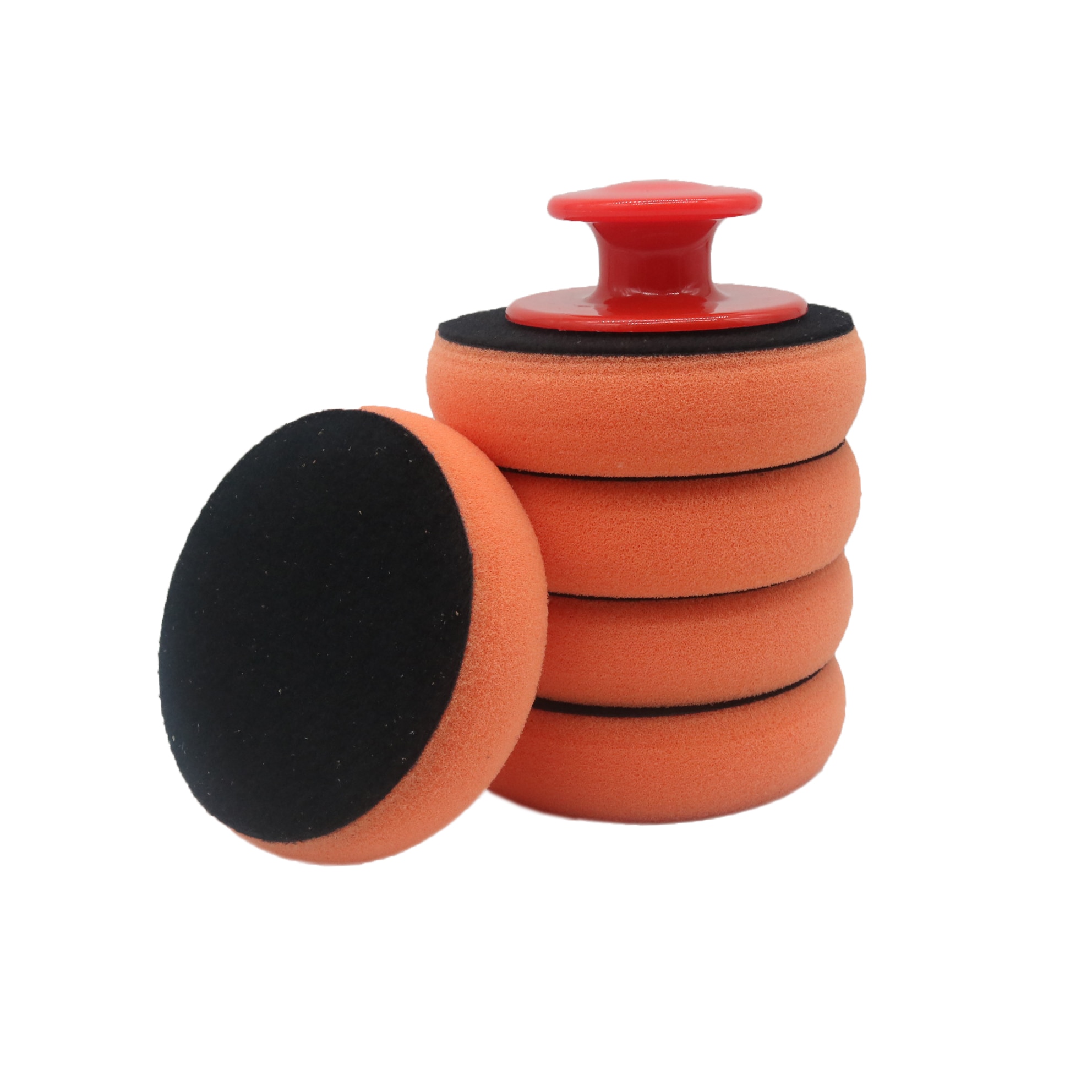 Bilvoks vask poleringspute svamp rengjøringe skum sett frotté mikrofiber applikator pads med griper håndtak bil-styling