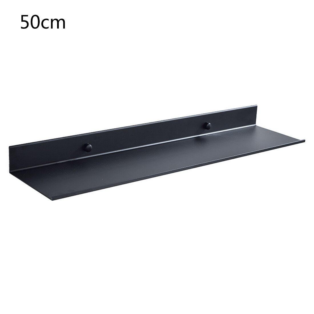 Badhyller plass aluminium svart kjøkken vegghylle dusj oppbevaring hjørnehylle baderomsutstyr 30cm 40cm 50cm lengde: 50cm