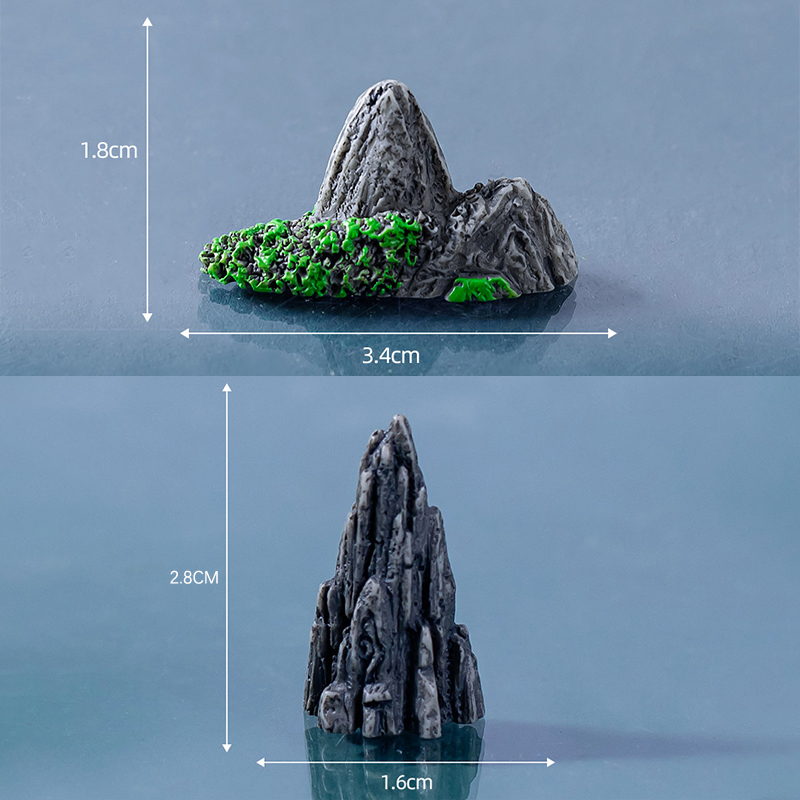 Cave Model 1:87 Scale DIY Sand Table Model Railway Train Tunnel Garden Miniatures Figurines Art Crafts For Home Decor: Red