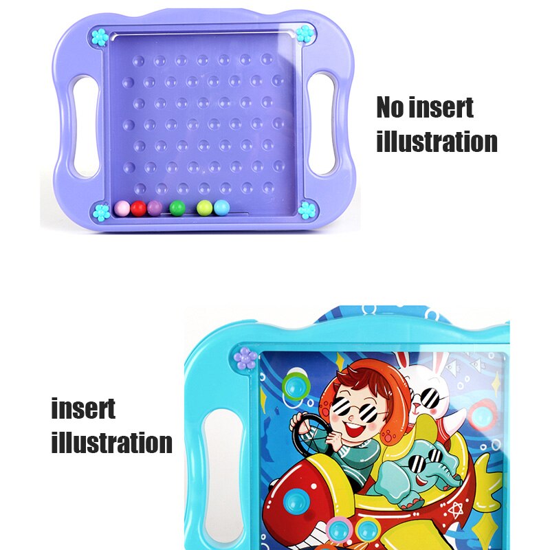 Ball Balance Puzzle Game Labyrinth Board Toys Puzzle Ball Brain Teasers with 10 Game Scenes Cards YH-17