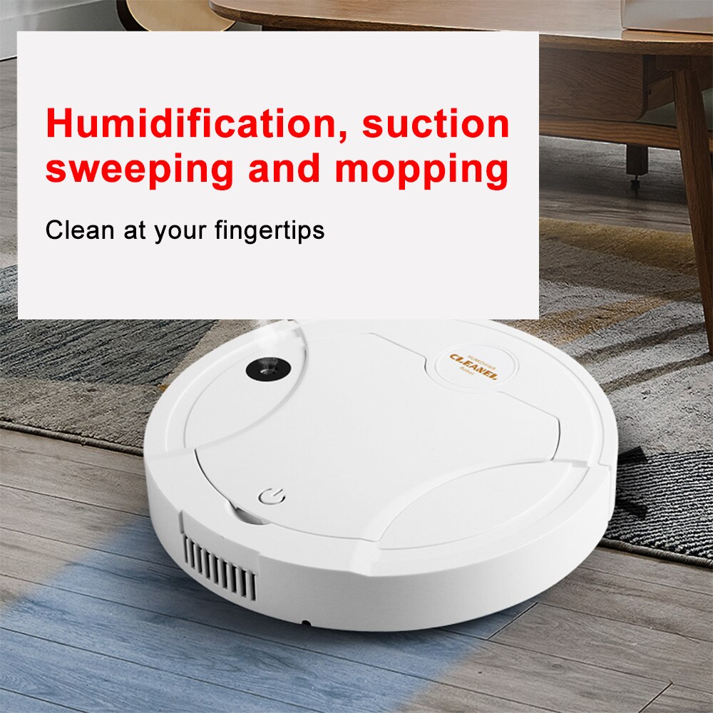Smart Sweeping Robot 5In1 Sweeping Machine USB Charging with UVC Spray Disinfection Humidifier Home Multifunction Cleaning Tools