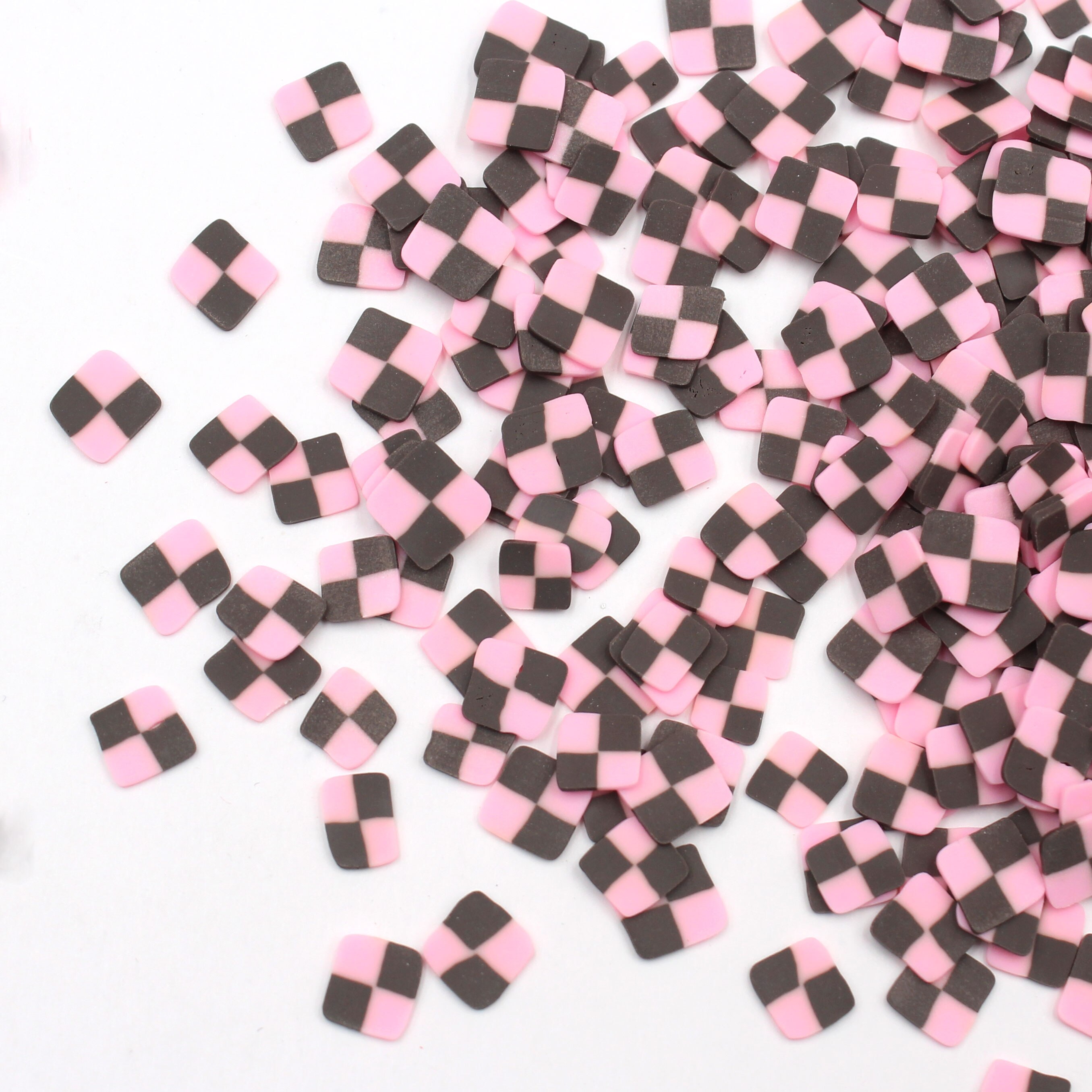 100g/lot Chocolate Candy Slices Polymer Clay Sweet Toffee Sprinkles for Christmas Decoration DIY Crafts Filler Accessories