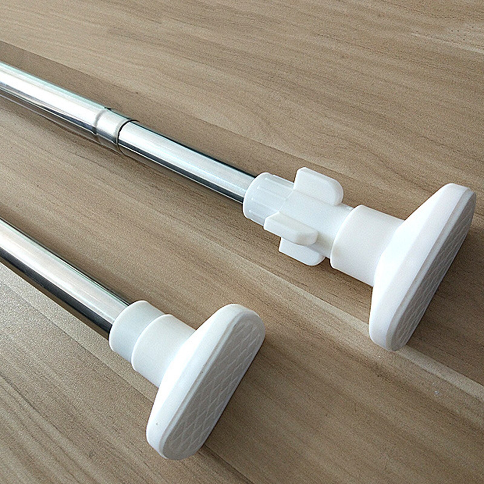 Shower Curtain Rods Hanging 1PC Extendable Adjustable Curtain Rail Pole Home Supplies Punch-Free Curtain Telescopic Pole