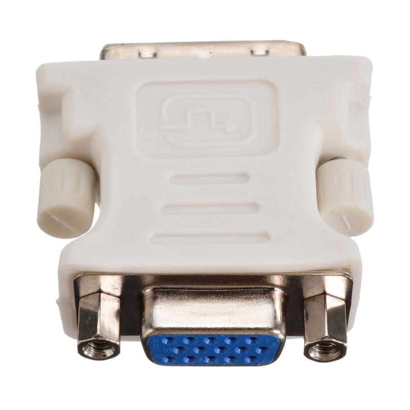Mayitr 1pc 24+1 pin dvi-d han  to 15 pin vga hun adapter dvi-d til vga video konverter til pc laptop
