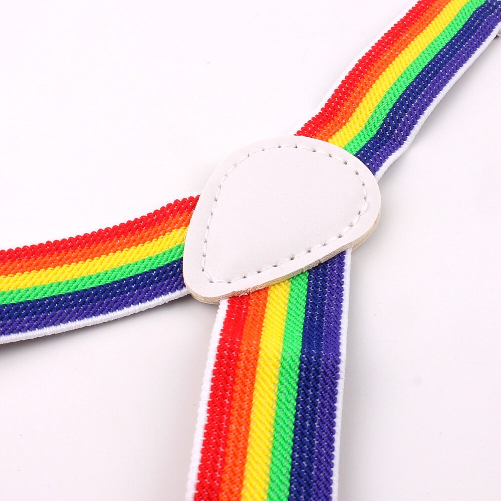 Adjustable Kids Suspenders Elastic Striped Suspender Candy Color Children Braces Wedding Accessories Girls Boys Straps