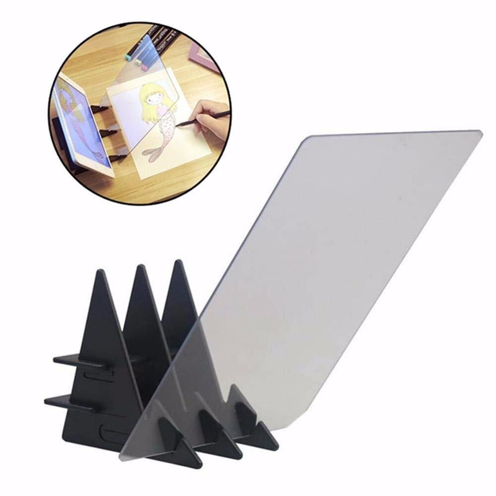 Kids LED Projection Drawing Copy Board Projector Painting Tracing Board Sketch Specular Reflection Dimming Bracket Holder