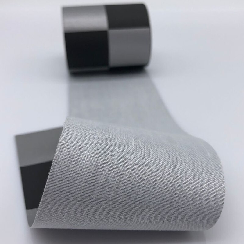 Ruban réfléchissant argenté, largeur 5cm, haute visibilité, tissu TC à coudre sur vêtements
