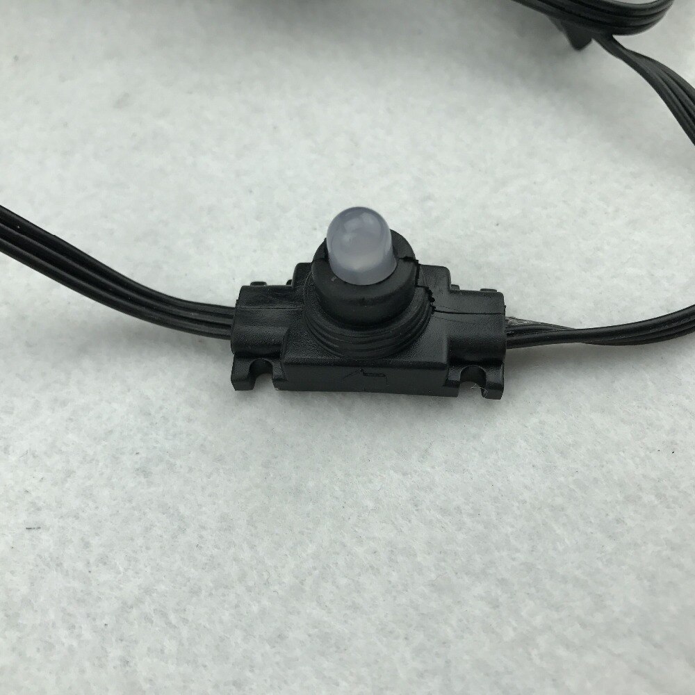 100nodes DC12V WS2811 LED pixel module; all black wire;IP66 rated;100pcs a string;with 2m xConnect pigtail