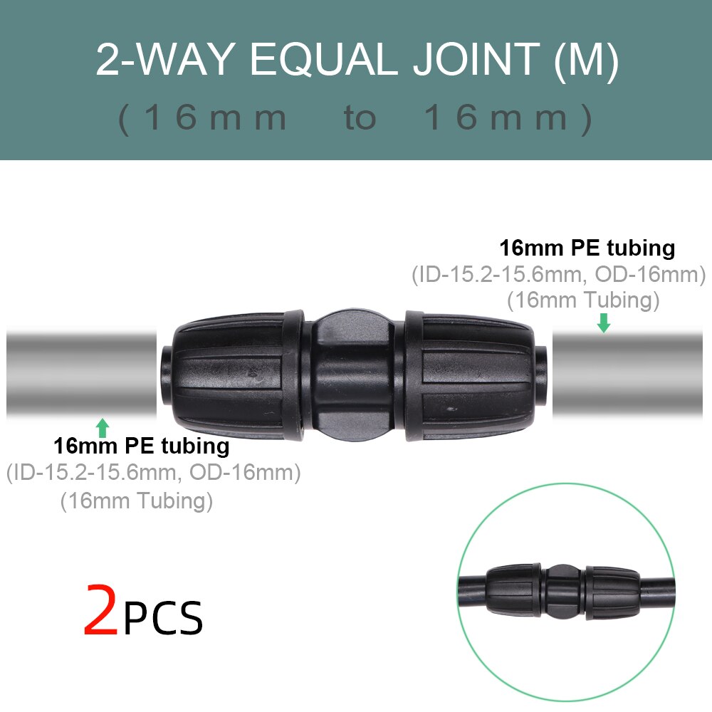 1/2 ''3/4'' 2-IN-1 Weibliche Gewinde zu 1/4'' 3/8'' 1/2'' Barb 2-Weisen 4-weisen Abgeschaltet Stecker Garten Bewässerung Kupplung Adapter: M-2PCS
