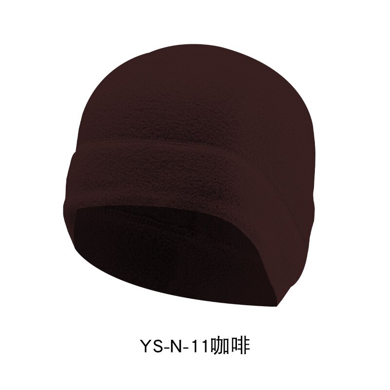 Casquette polaire extérieure, automne hiver laine mélanges doux bonnet tricoté hommes femmes chapeaux Ski casquettes bonnets couleur unie 12 couleurs: K