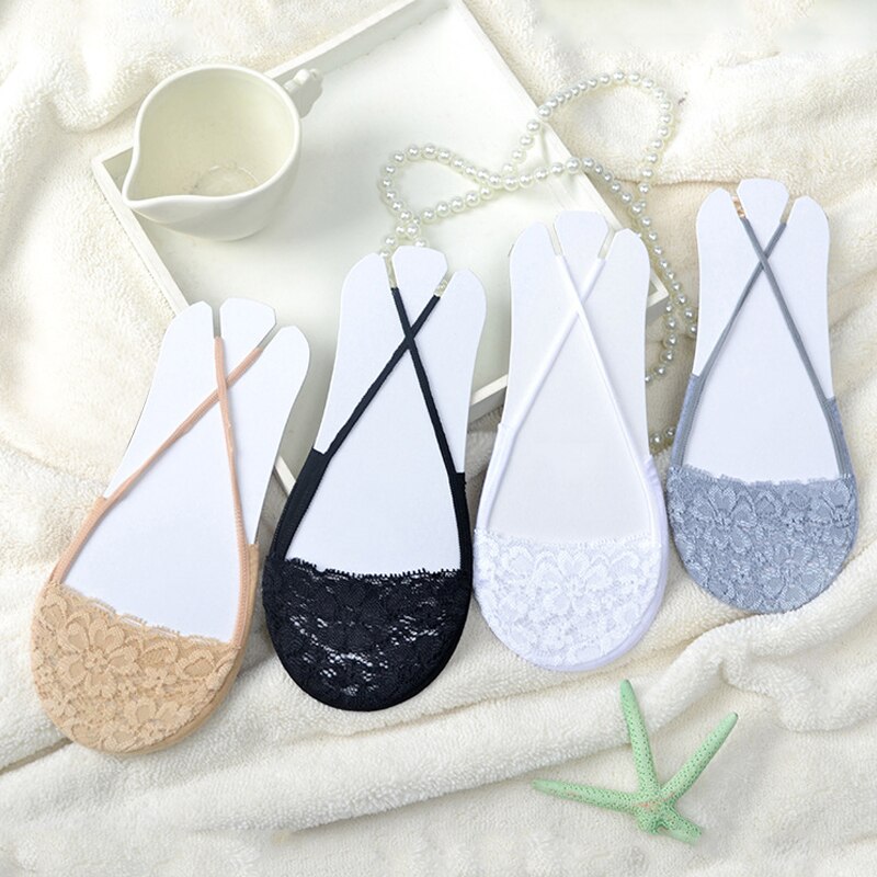 1Pair Ultrathin Boat Socks Women Breathable Half Feet Socks for Women Cotton Invisible Sling No Show Low Cut Short Socks Slipper