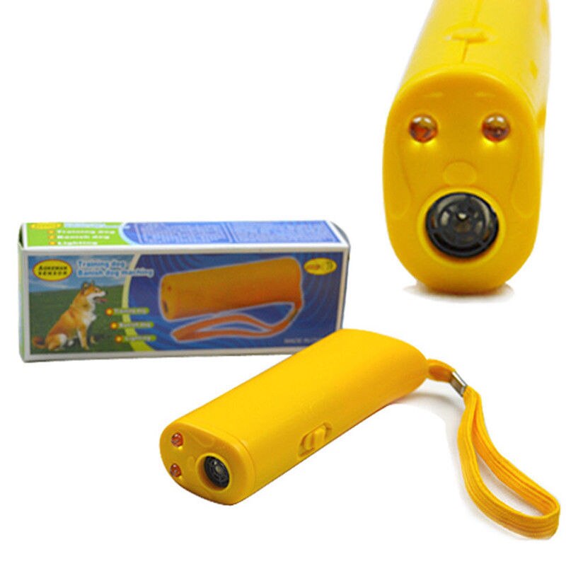 Repelente ultrasónico de perros 125dB Dispositivo de entrenamiento Anti ladrido Stop ladrido ultrasónico espantaperros ahuyentar al perro feroz