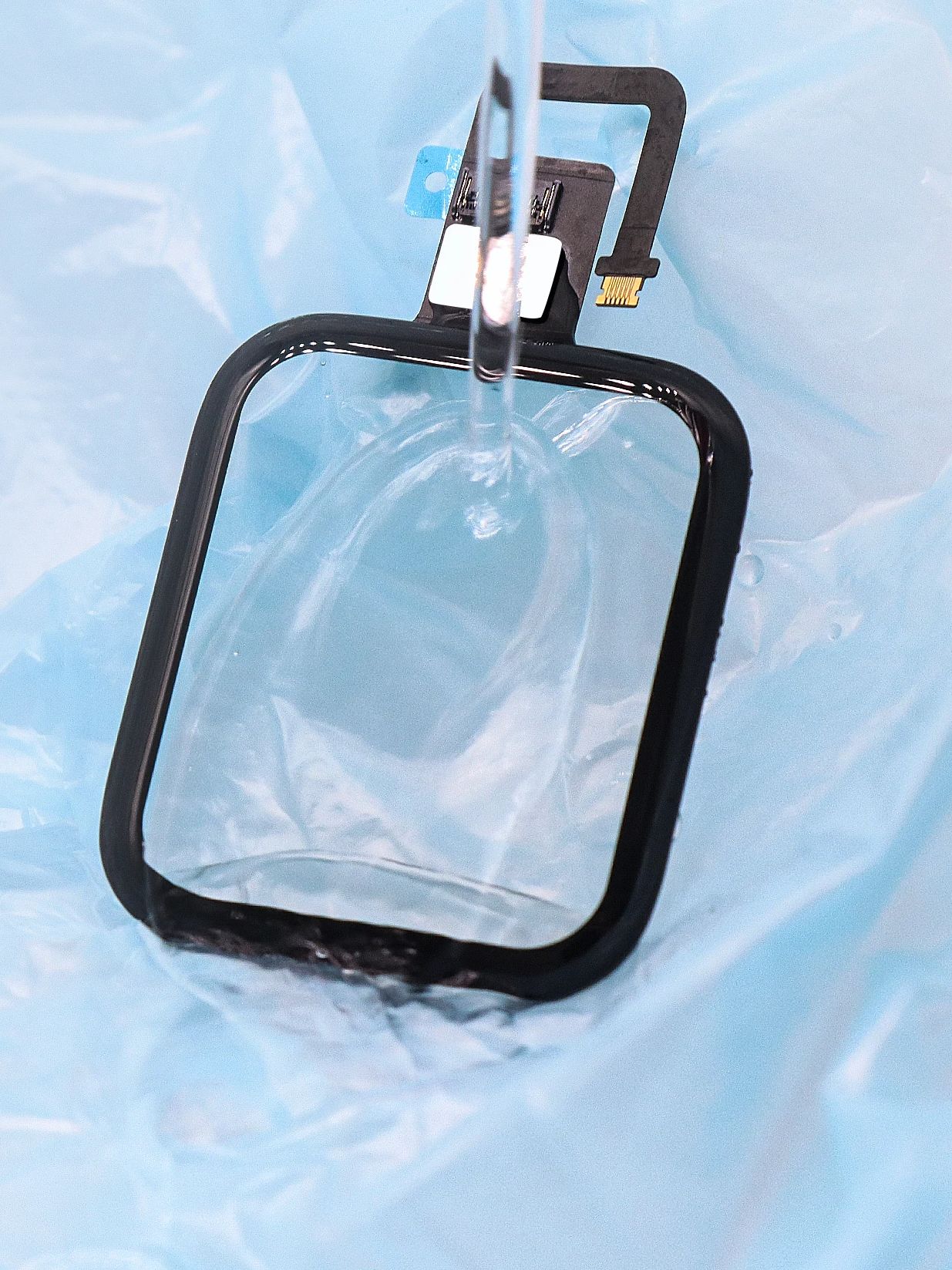 5 stuks met OCA touchscreen digitizer glas lens paneel + OCA voor Apple Watch Series SE S5 S4 6 S7 2 3 4 5 38mm 42mm 40mm 44mm