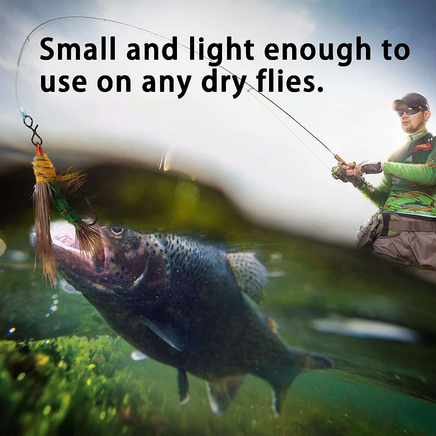 Eupheng 50pcs Fly Fishing Snap Quick Change Stainless Steel Fly No Knot Snap Connector Tying Tools Accessories