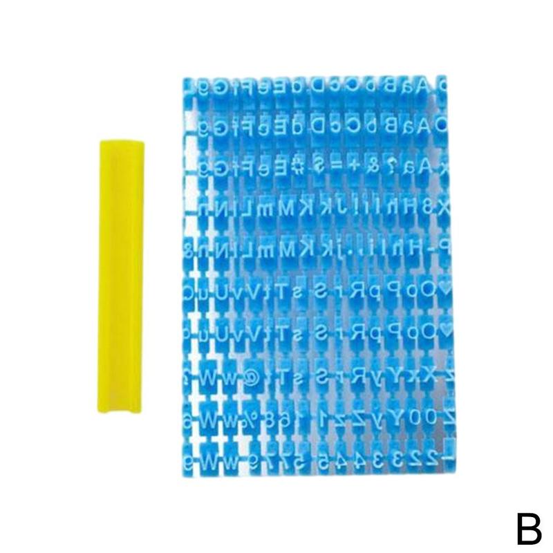 Mold Alphanumeric Seal Diy Embossing Tool Pottery Tool Alphabet Number Letter Clay Stamp Embosser Press Print For Ceramic N4d6: Blue