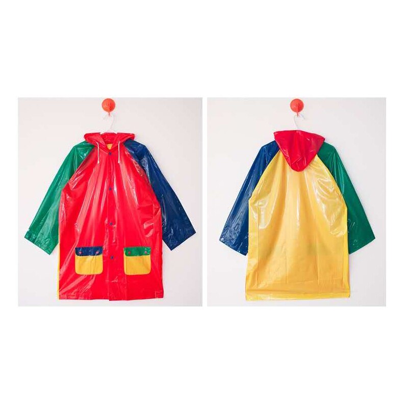 Zhou Yuxing Reflecterende Kinderen Regenjas Grote Size Milieubescherming Verdikking Geen Geur Draagbare Duurzaam Kleuterschool