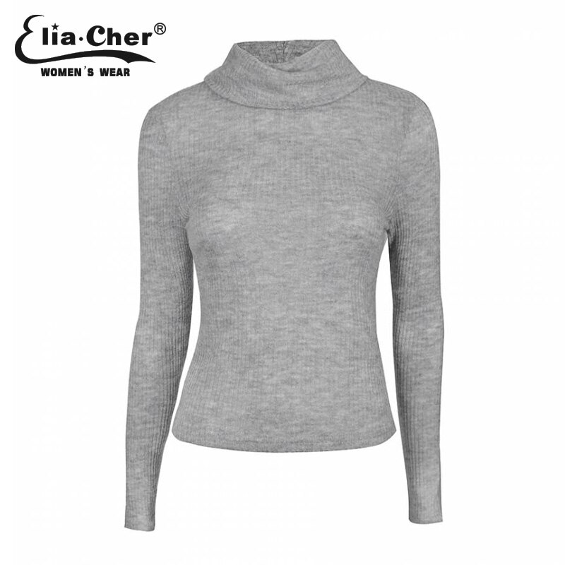 Pullover Women Winter Sweater Full Sleeve Lady Tops Eliacher Brand Plus Size Casual Women Clothing Women Tops