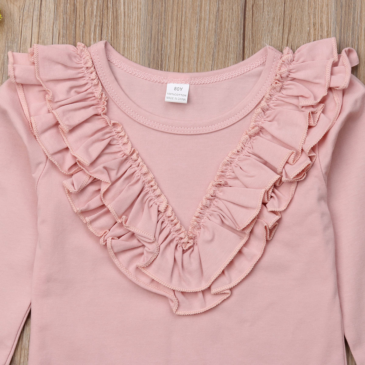 Baby Meisjes Top T Shirt Kinderen Basic Herfst Kleding Lange Mouwen Casual Solid Patchwork Tops T-shirt