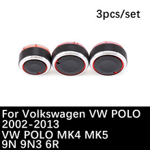 3 Stks/set Voor Volkswagen Auto Airconditioning Knop Ac Knop Voor Polo MK4 MK5 9N 9N3 6R Warmte Schakelaar knoppen Auto Accessoires
