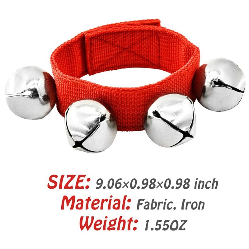 Pols Klokken, Hand Percussie Jingle Bells Muzikale Ritme Instrument Voor Klaslokaal Of Feestartikelen (6 Kleuren, 24Pcs)