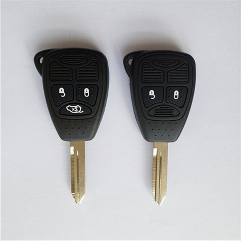 EMSea 2 Set 2 Knop Afstandsbediening Auto Sleutelhanger Vervanging Compatibel met Honda Civic Jazz Crv Insight Record Fit Frv Key Behuizingen met Key Skin Zwart