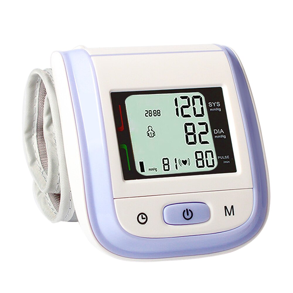 Professionelle Automatische Manschette Tensiometer Tonometer Blutdruck Monitor Haushalts Bp Maschine Für Messung: Violett Farbe