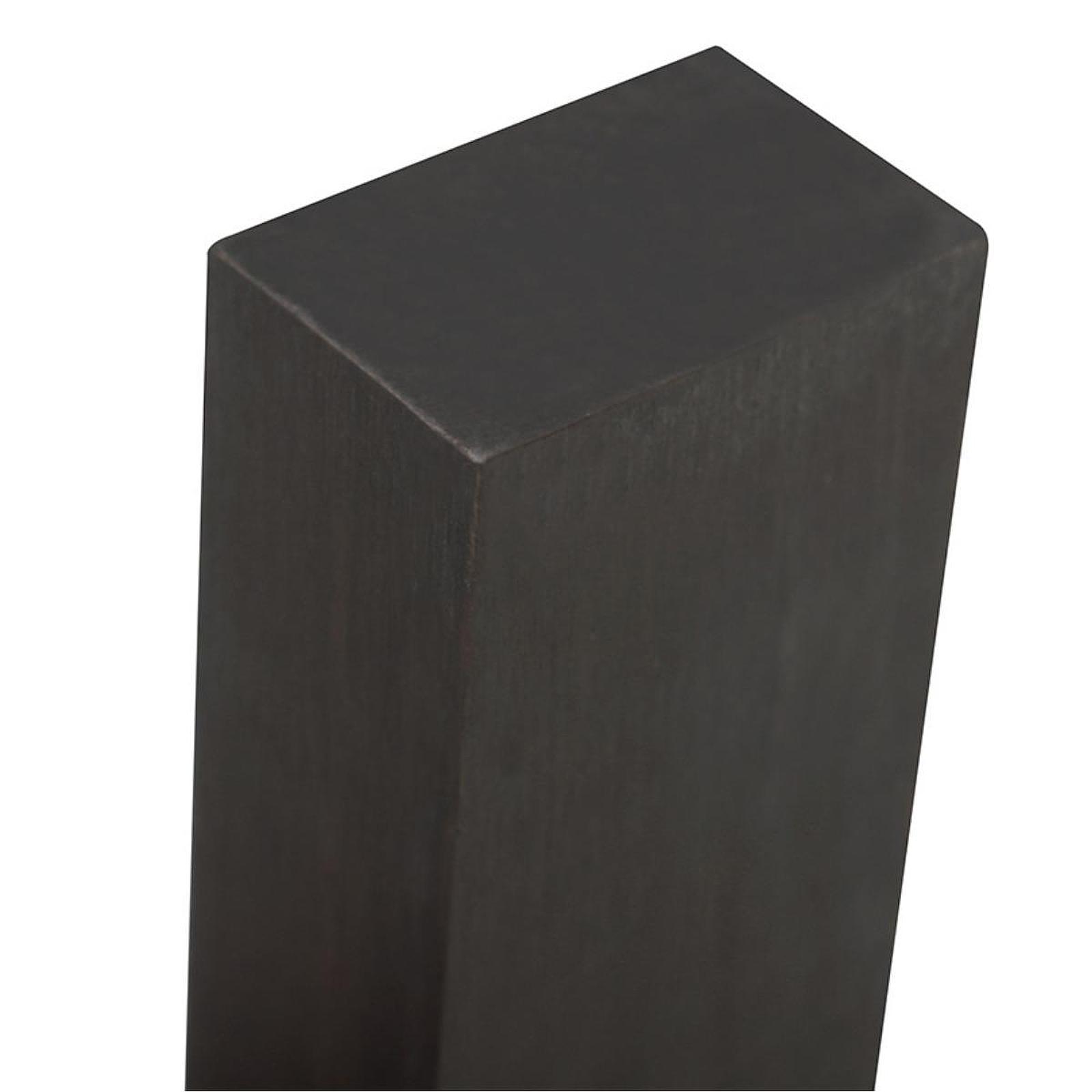 Bois d'ébène noir, bois d'ébène noir, matériel artisanal vierge en bois pour outils