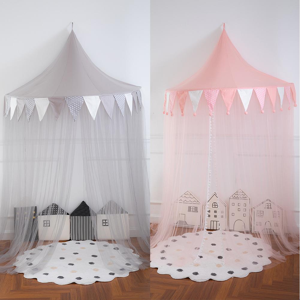 Tente de plafond pour enfants | Rideau de rêve, pour coin de lecture, disposition de la demi-lune, maison de jeu, lit auvent pour filles et garçons