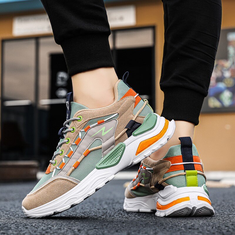 Par udendørs man sneakers letvægts casual sko til mænd åndbare herre sneakers sko trend schoenen mannen sportssko