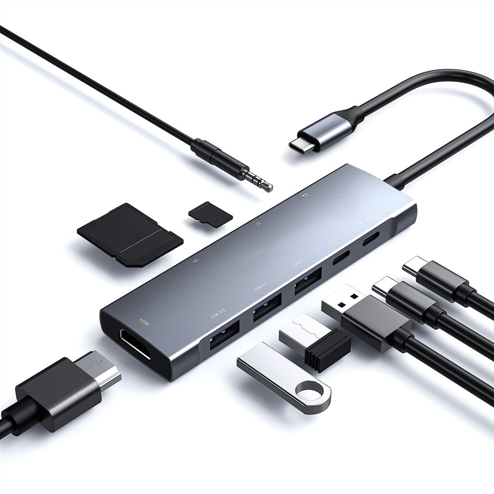 Hub Usb C A Hdmi 4k Con Usb Carga Thunderbolt 3 en 1 Macbooo